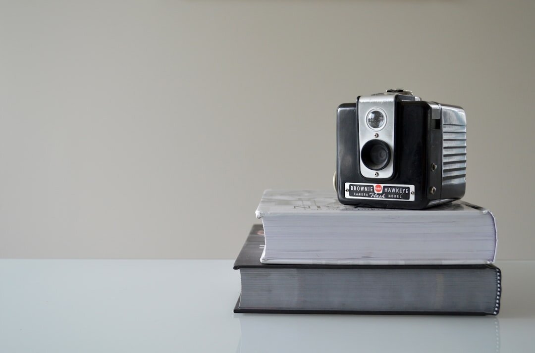 open book with photos