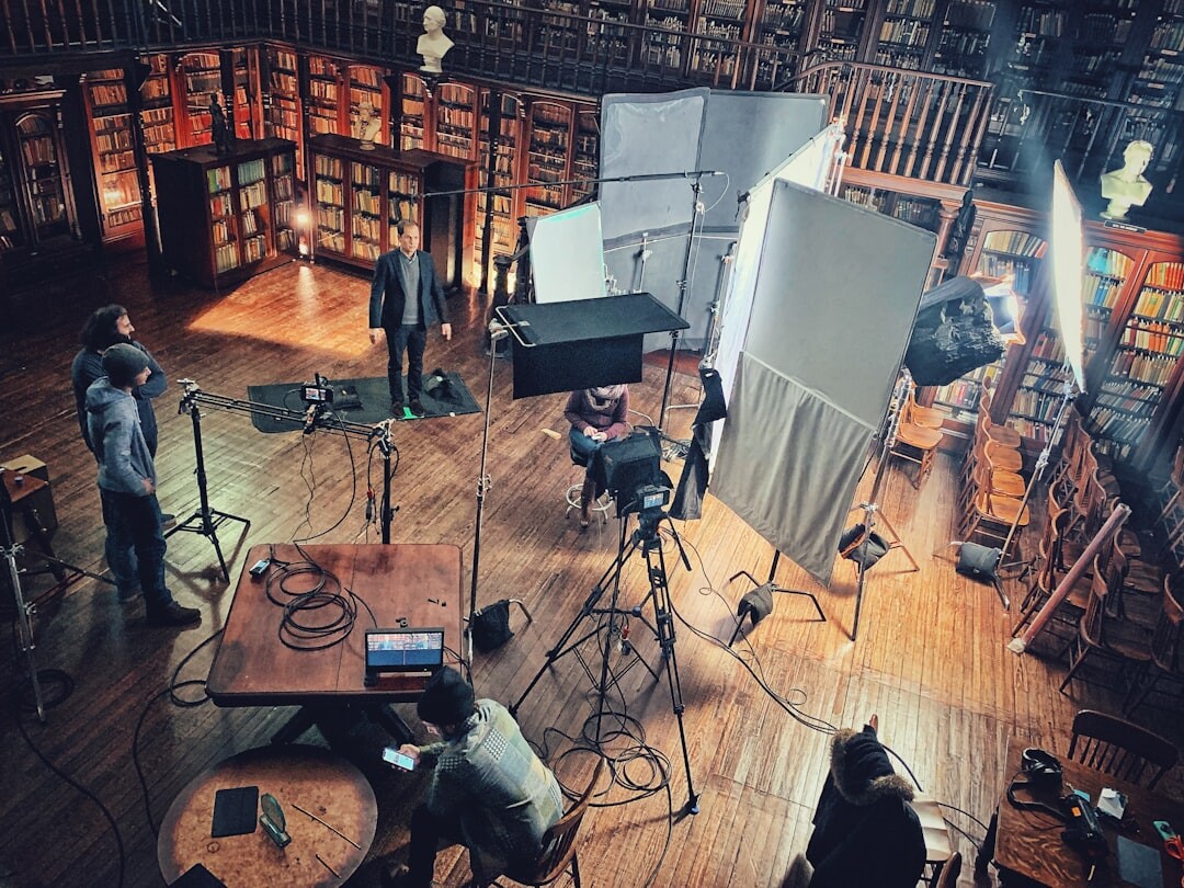 modern movie set