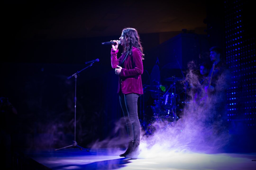 famous actress on stage