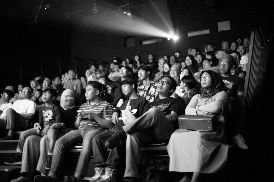 vintage cinema audience